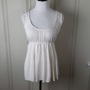 Anthro C. Keer Burnout Babydoll Top